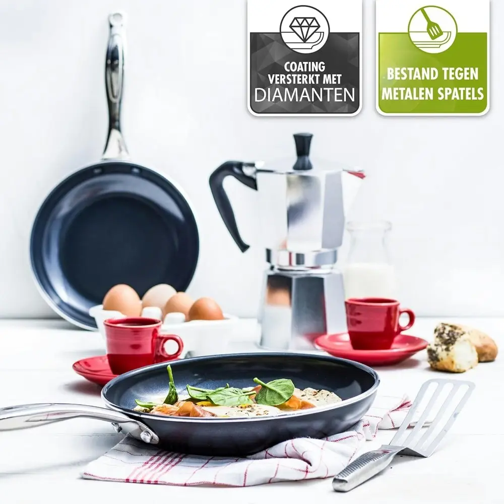 GreenPan Brussels Series Non Stick Open Cover wok 28cm Home Kitchen Cookware