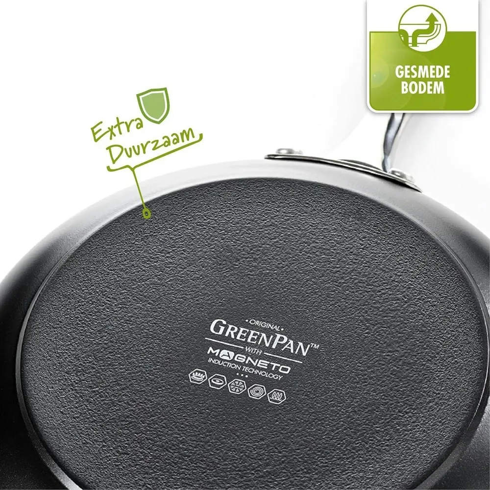 GreenPan Brussels Series Non Stick Open Cover wok 28cm Home Kitchen Cookware