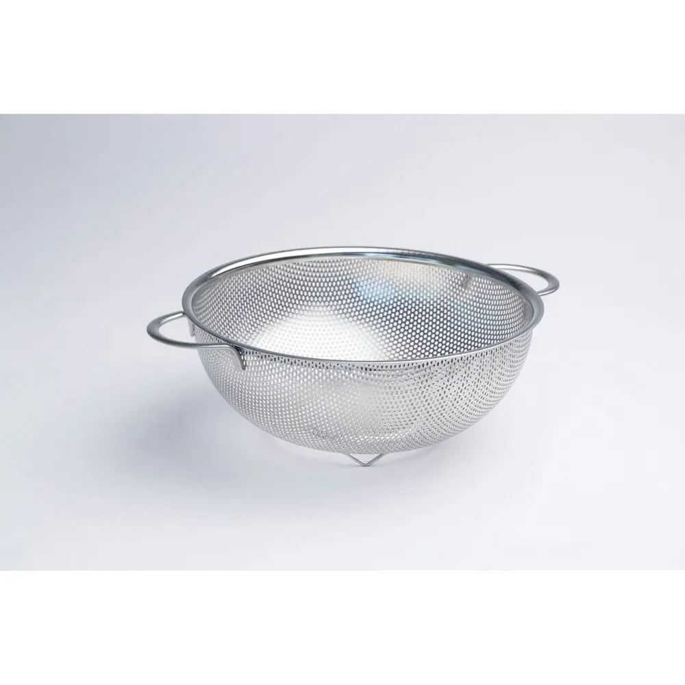 Cuisena Perforated 25cm Stainless Steel Colander Strainer Basket w/Handle Silver