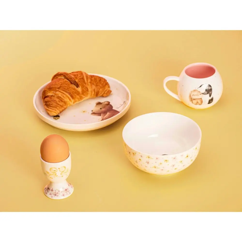 4pc Ashdene Little Darlings Kids Ceramic Mug/Egg Cup/Bowl/Plate Tableware Set