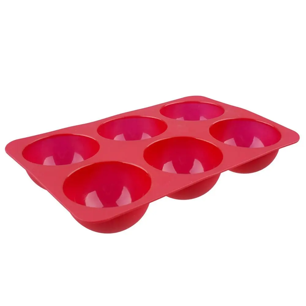 2x Daily Bake Silicone Non-Stick 6 Cup Dome Dessert Mould/Tray 6.6x4cm