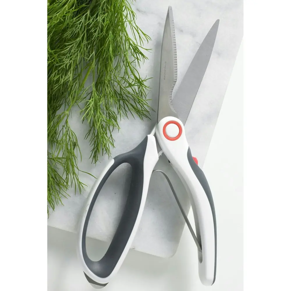 Zyliss Gourmet Stainless Steel Shears Kitchen Bone Cutting Scissors White/Grey