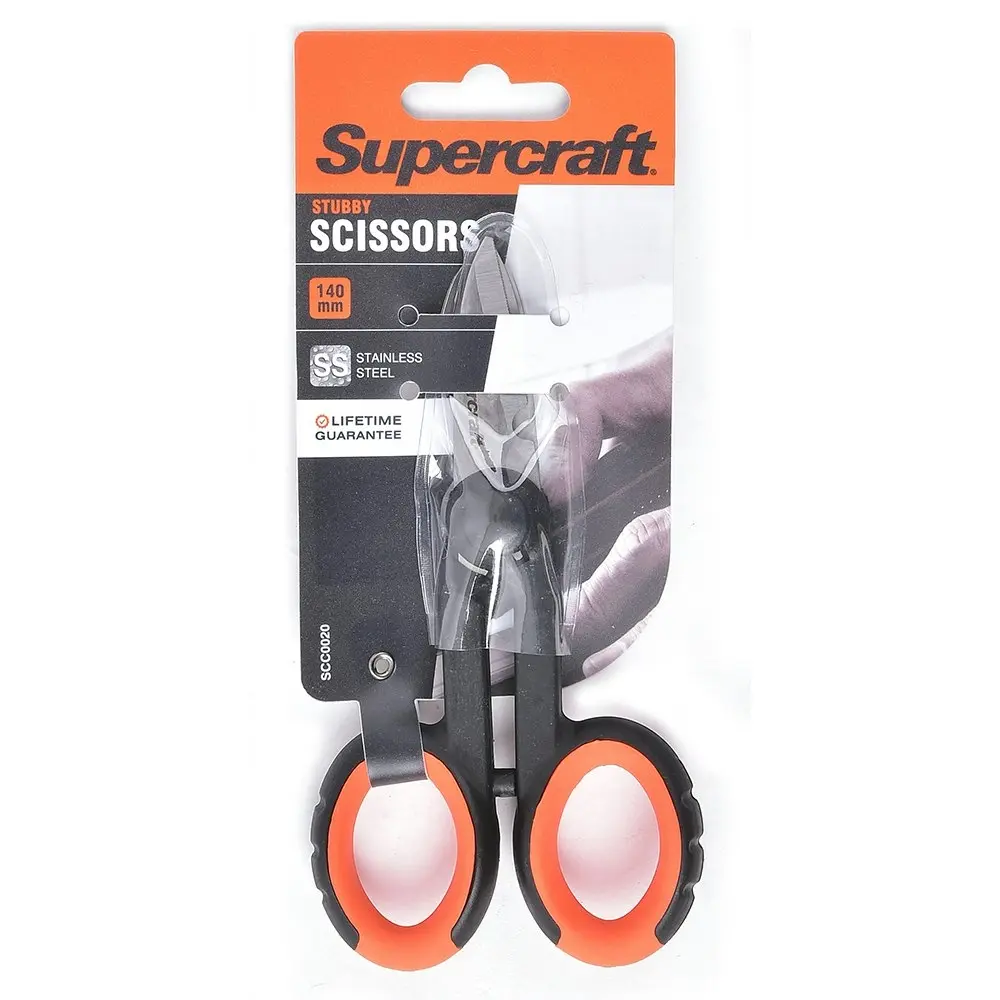 2x Supercraft General Purpose Heavy Duty Home Scissors Stainless Steel 140mm