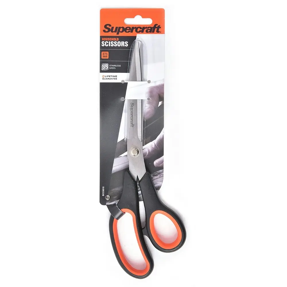 2x Supercraft General Purpose Heavy Duty Home Scissors Stainless Steel 275mm