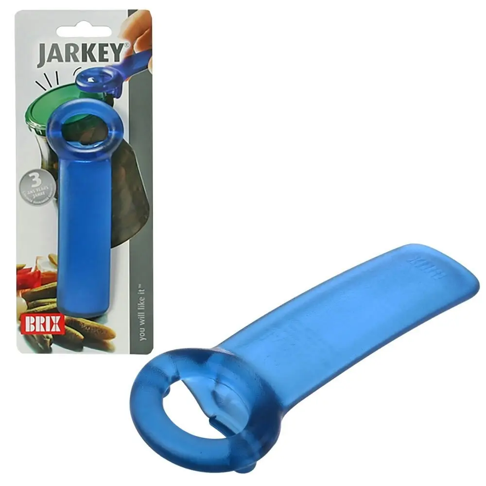 Original JarKey Bottles/Jars Lid  Air Vacuum Releaser Opener Kitchen Grip Blue