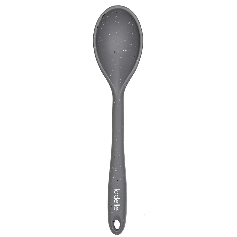 2x Ladelle Craft Grey Speckled Kitchenware Silicone Spoon Serving Utensil