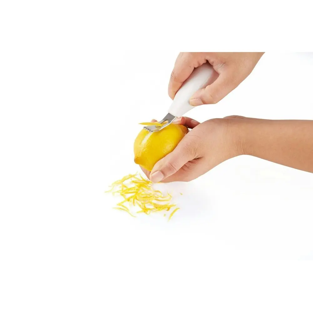 Zyliss 2-in-1 Zester Stainless Steel Kitchen Citrus/Lemon Lime Grater White