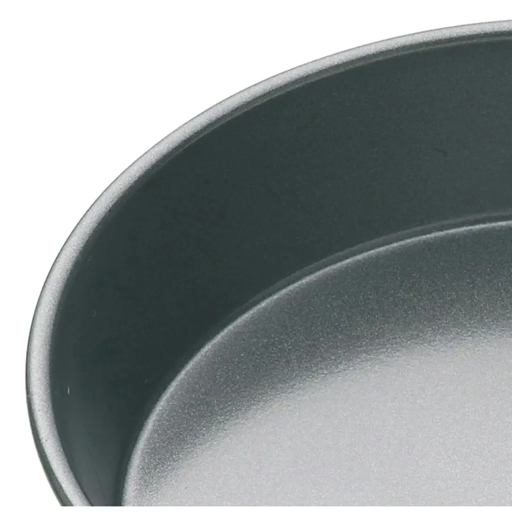 MasterCraft 23cm Heavy Base Non-Stick Round Deep Pie Cake Pan Baking Mould Black