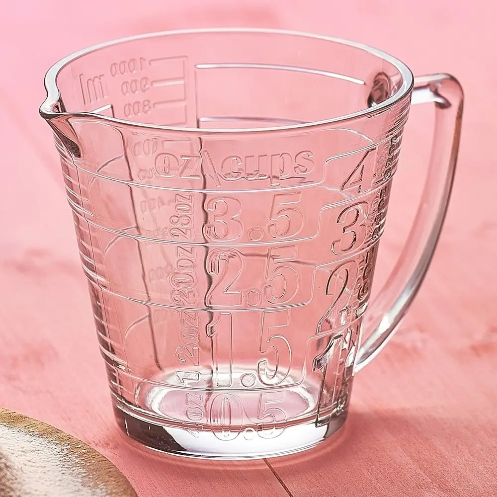 Pasabahce Basic 1165ml Glass Measuring Cup w/Handle Cooking/Baking Measure Clear