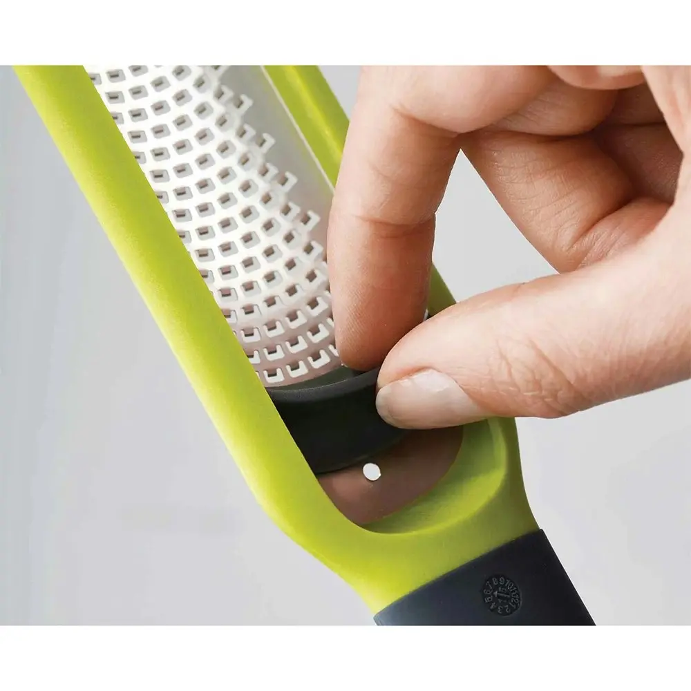 Joseph & Joseph 28cm Handi-Zest Zester Grater w/ Integrated Blade Wiper Green