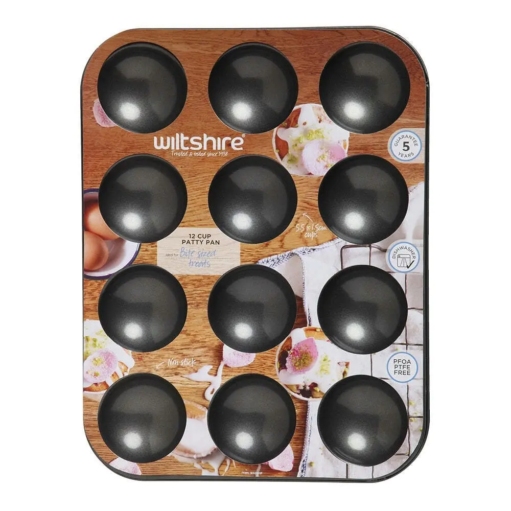 Wiltshire Easybake 12 Cup Bite-Sized Patty Treats Pan Oven Safe Baking Tray