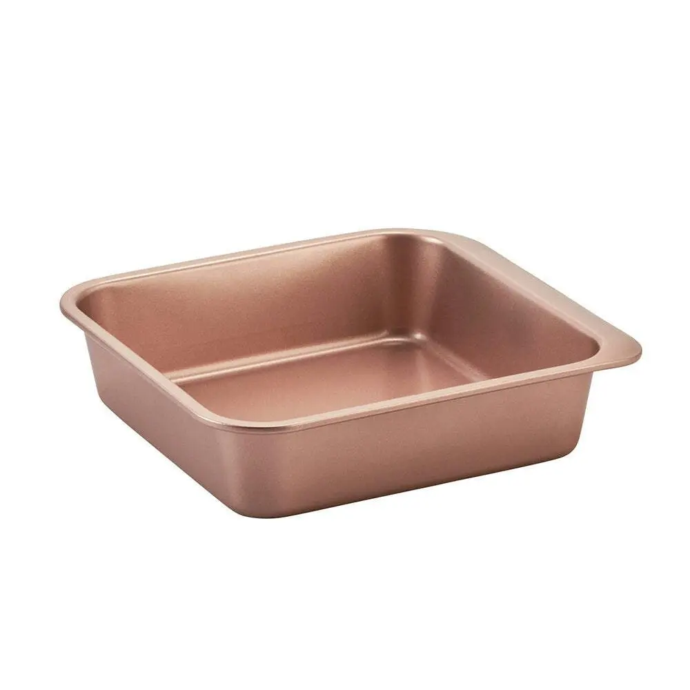 2PK Wiltshire Rose Gold Non-Stick Smart Stack Square Cake Pan Oven Tin 20.5cm