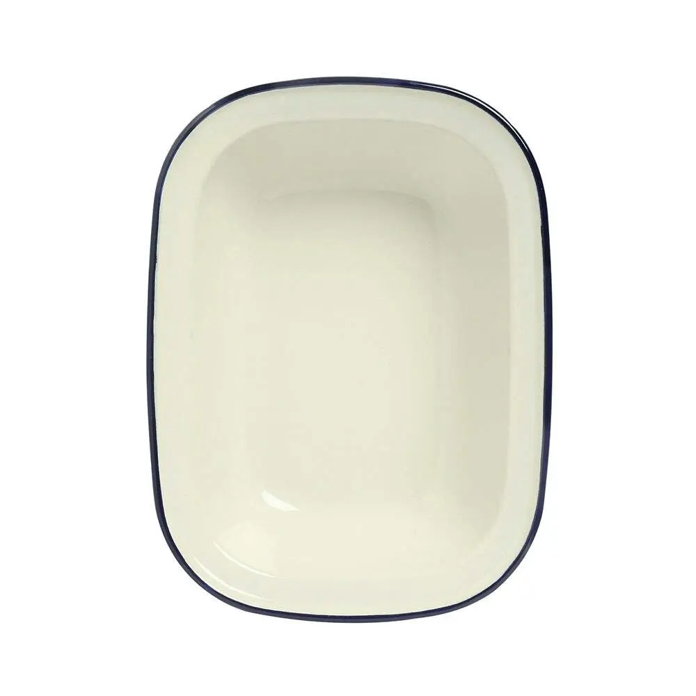 2PK Wiltshire Double Coated Porcelain Enamel Oblong Pie Dish 1L 21.5x15cm Blue