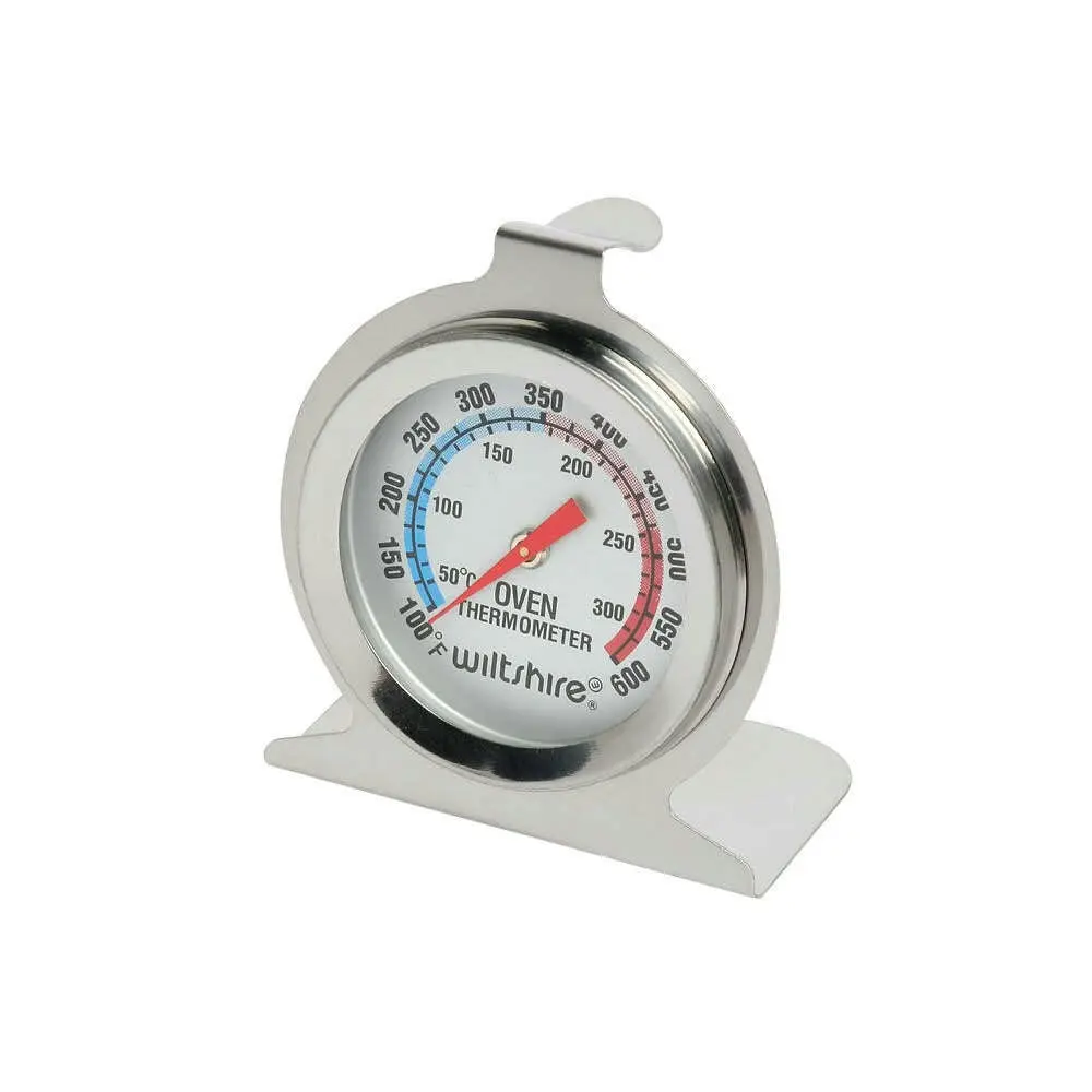 2PK Wiltshire Stainless Steel Standing/Hanging Oven Temperature Thermometer