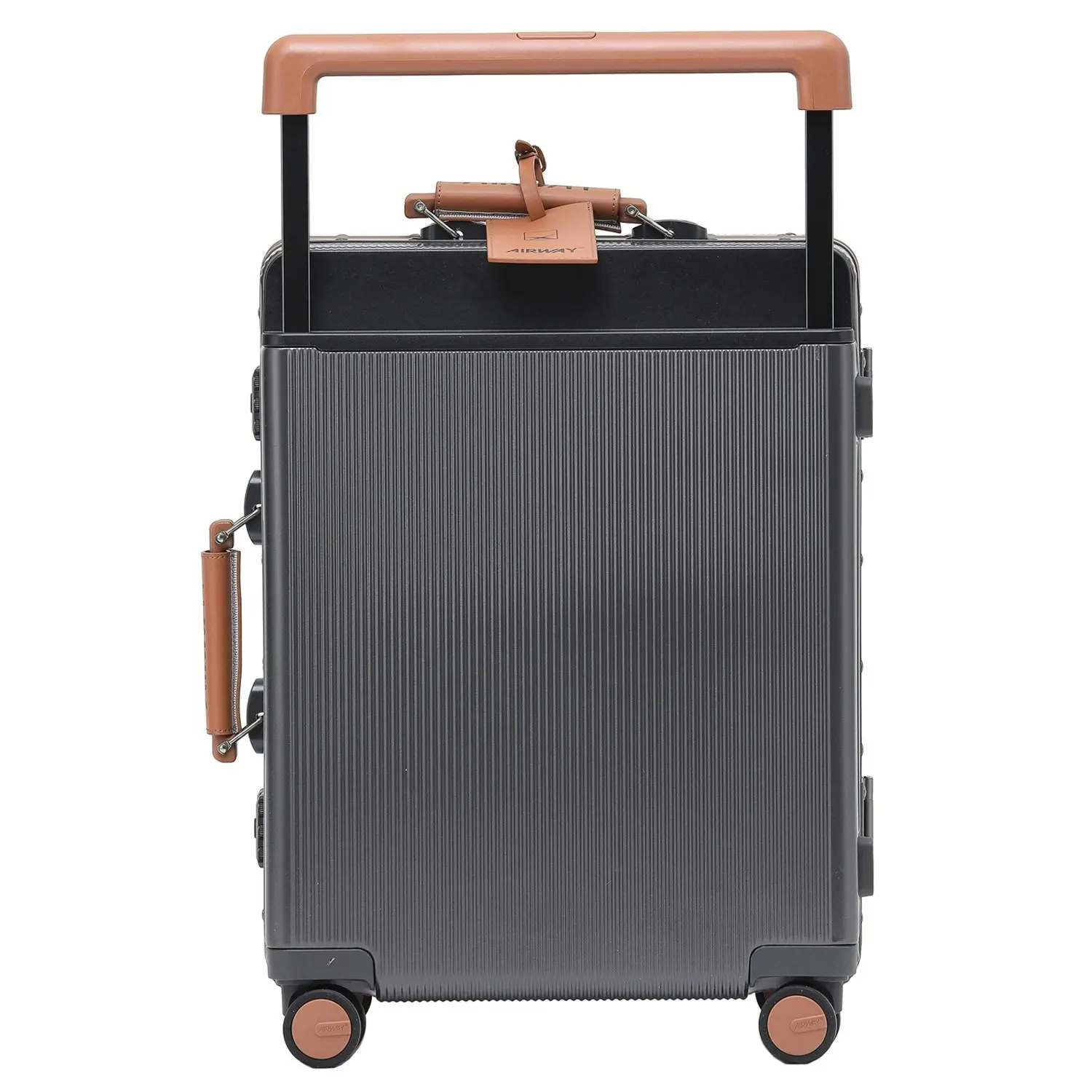 Airway Titan Carry - Aluminium Frame Suitcase Carry-On Luggage 20 Inch Black