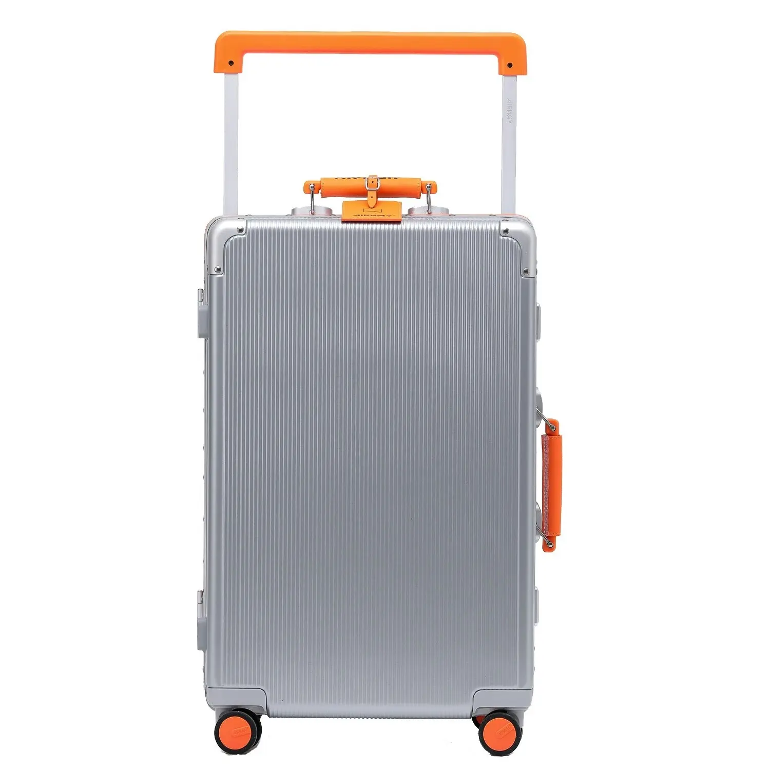 Airway Titan Plus- Aluminium Frame Suitcase Medium Check-In Luggage 24 Inch Silver