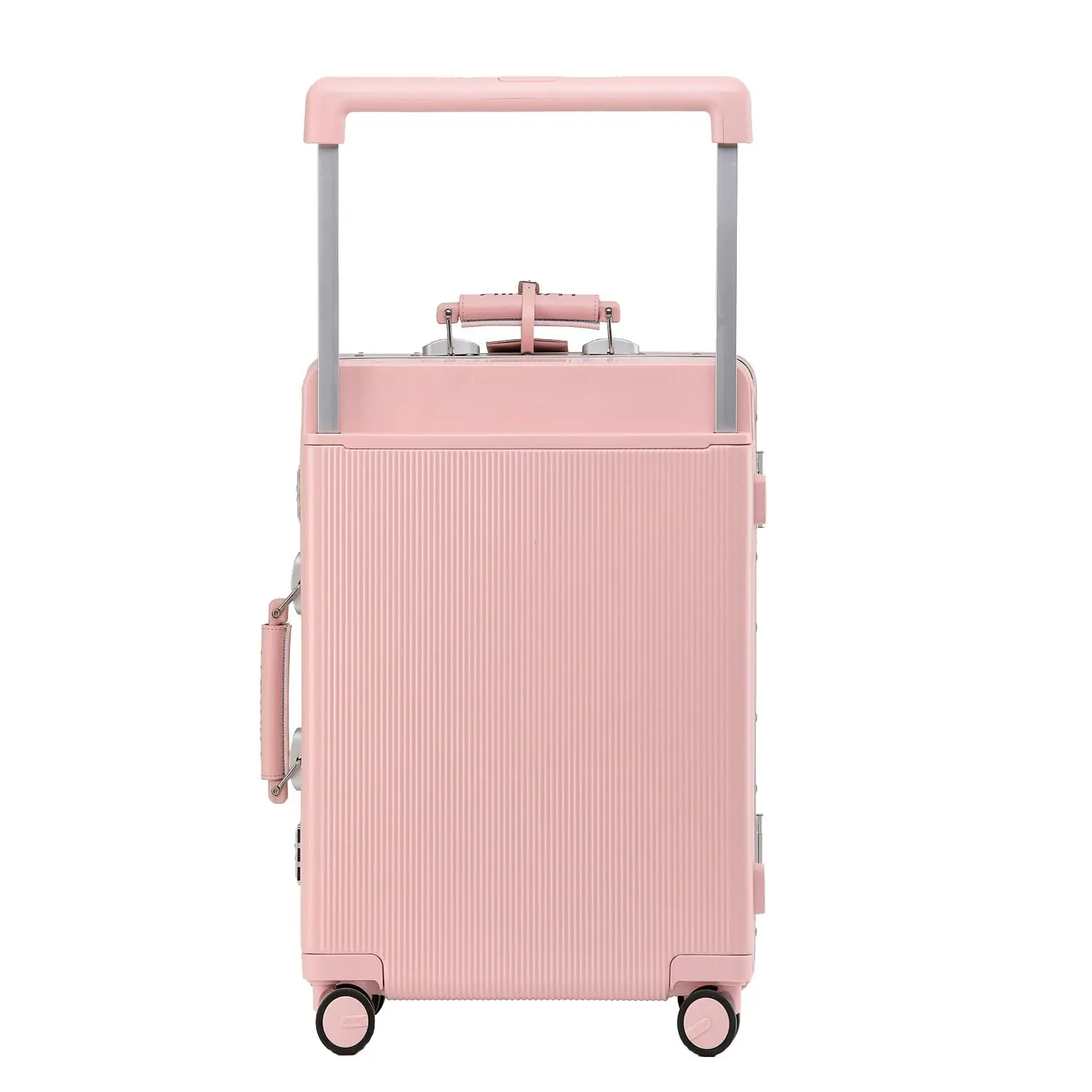 Airway Titan Plus- Aluminium Frame Suitcase Medium Check-In Luggage 24 Inch Pink