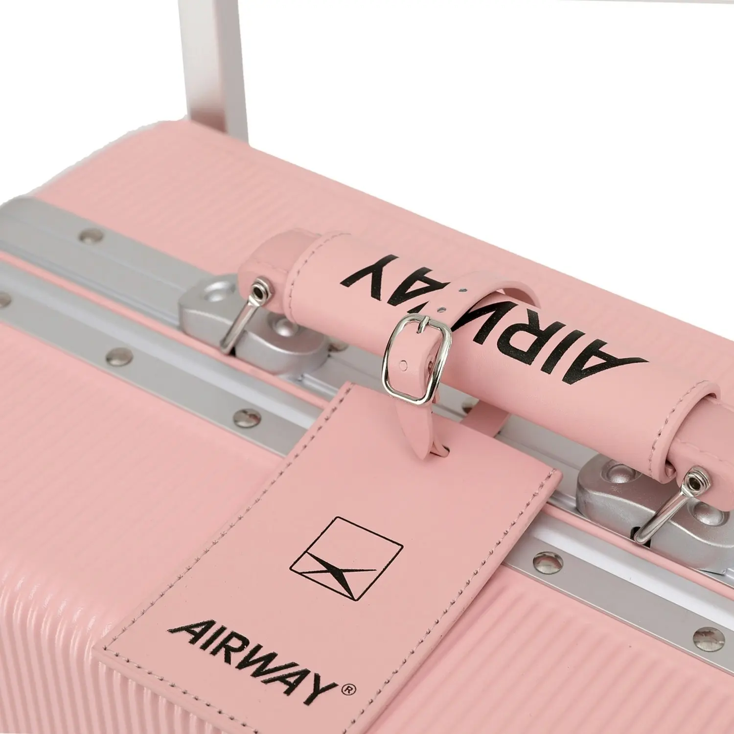 Airway Titan Plus- Aluminium Frame Suitcase Medium Check-In Luggage 24 Inch Pink