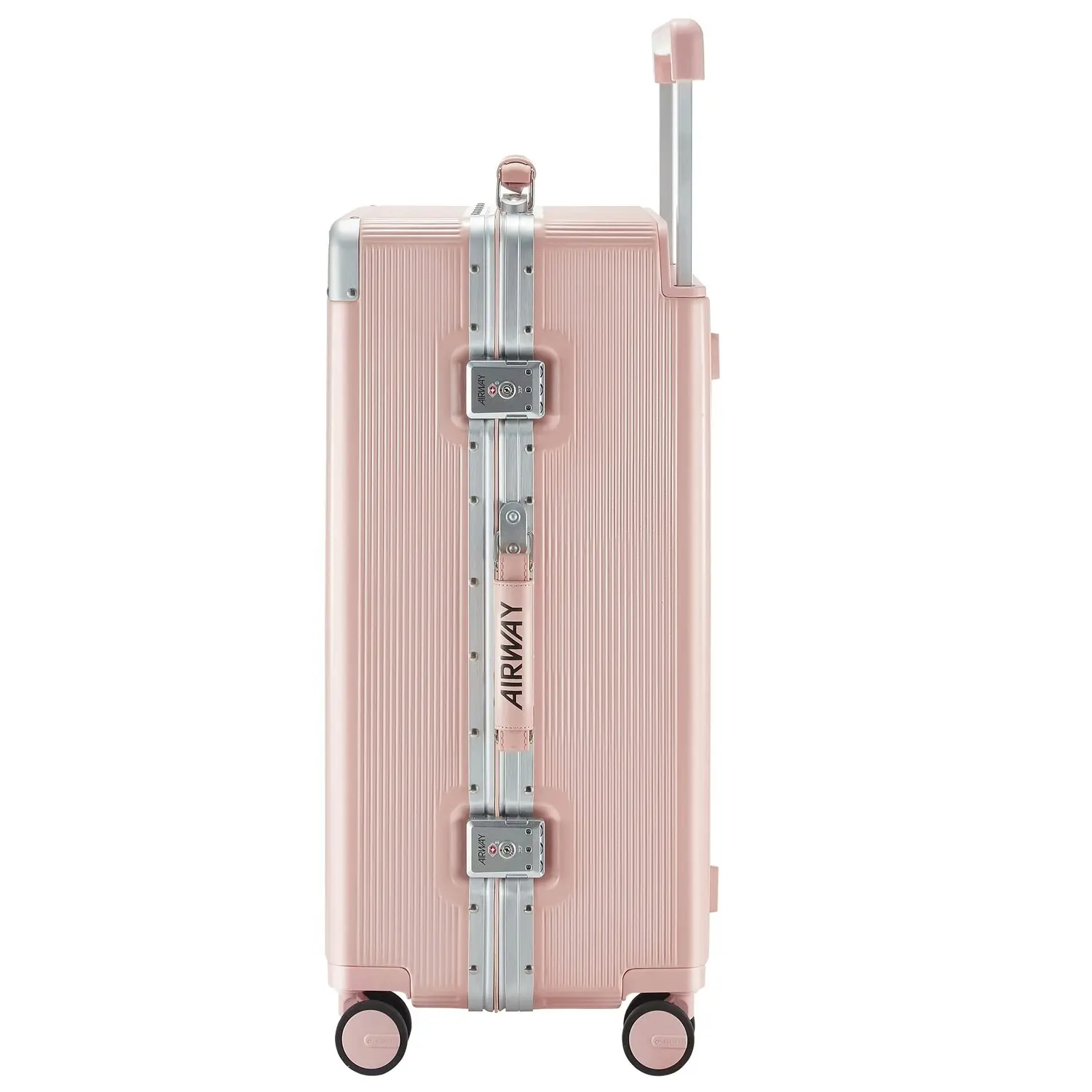 Airway Endurance Max- Aluminium Frame Suitcase Extra Large Check-In Luggage 28 Inch Pink