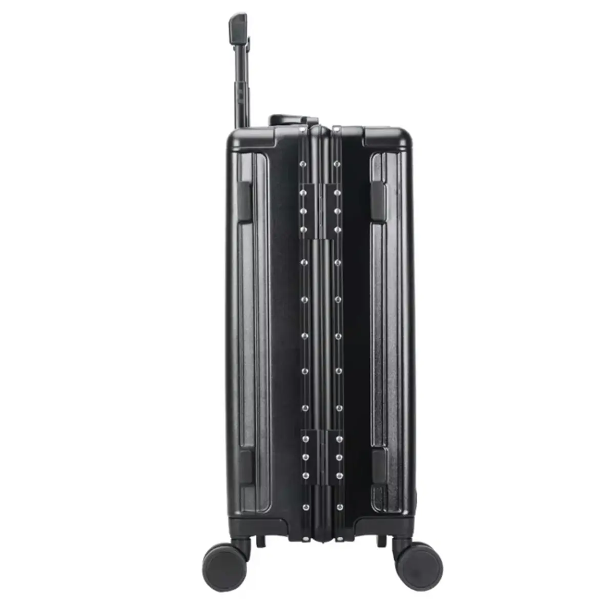 Bopai Aluminium Frame Travel Hard Suitcase Light weight 8 Wheels TSA Lock 24" Black B0241