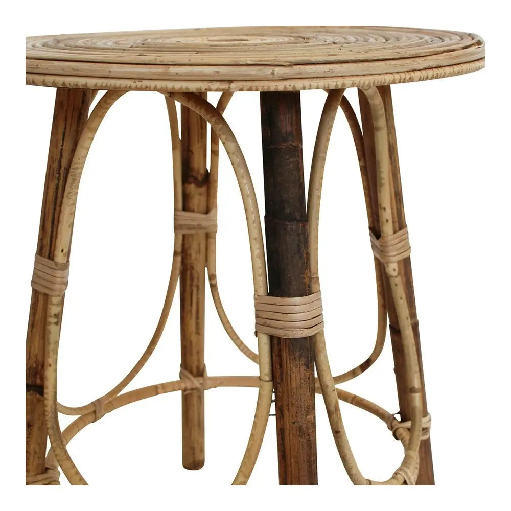 2pc Havana Rattan MDF 44.5/59cm Table Set Round Home Room Furniture Natural