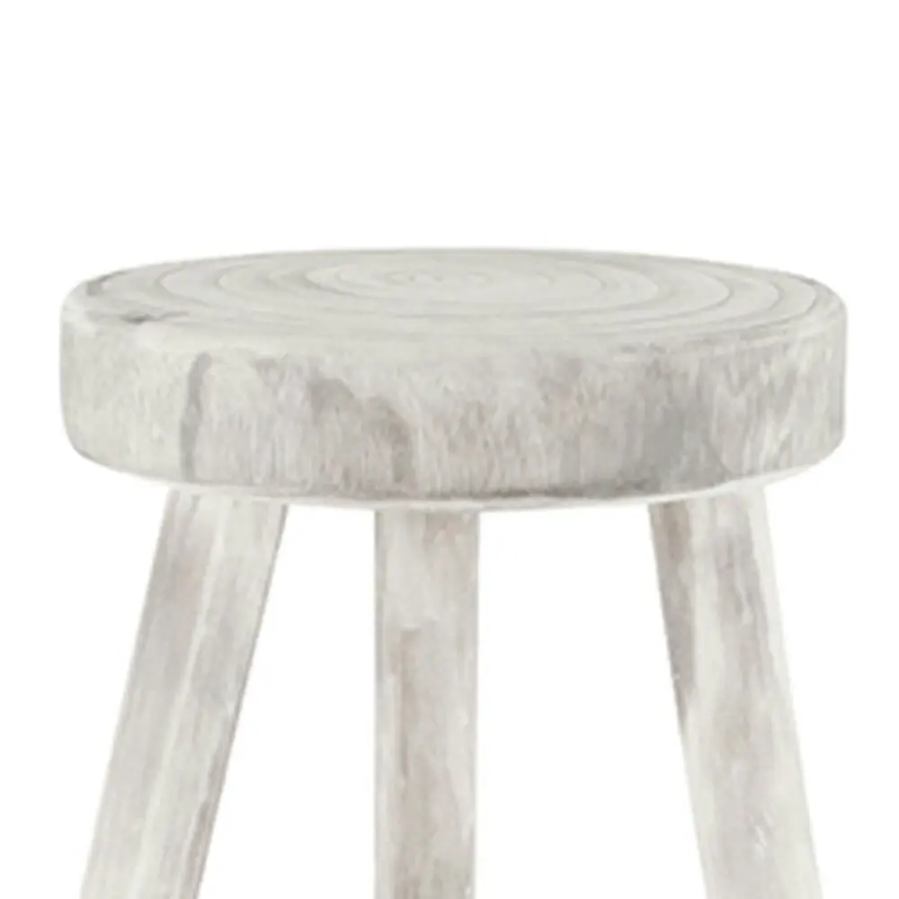 Maine & Crawford Sena 60x26cm Stool Chair Home Furniture Decor Seat White Wash