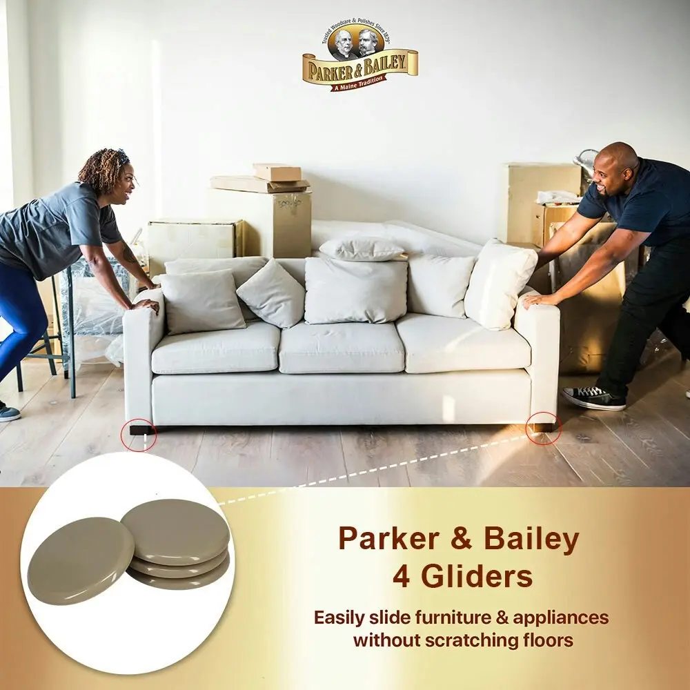 8pc Parker & Bailey Heavy Furniture/Appliance Floor Protection Gliders/Movers