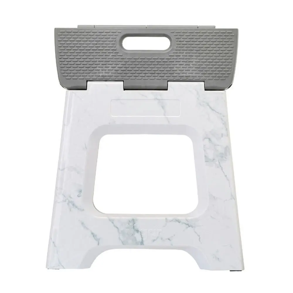 Vigar Compact Foldable 32cm Plastic Step Stool Outdoor/Kitchen Marble in Body