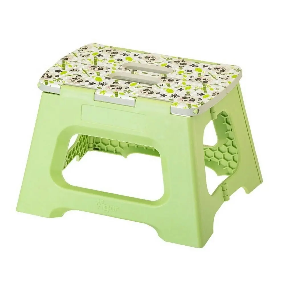 Vigar Compact Panda 23cm Kids/Children Foldable Stool/Footstool Home/Kitchen