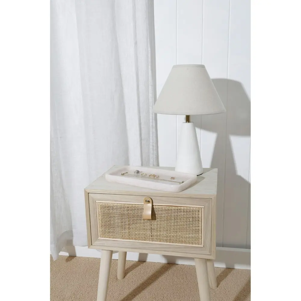 Maine & Crawford Reid 49cm Bedside Table KD Rattan Home/Room Furniture Natural