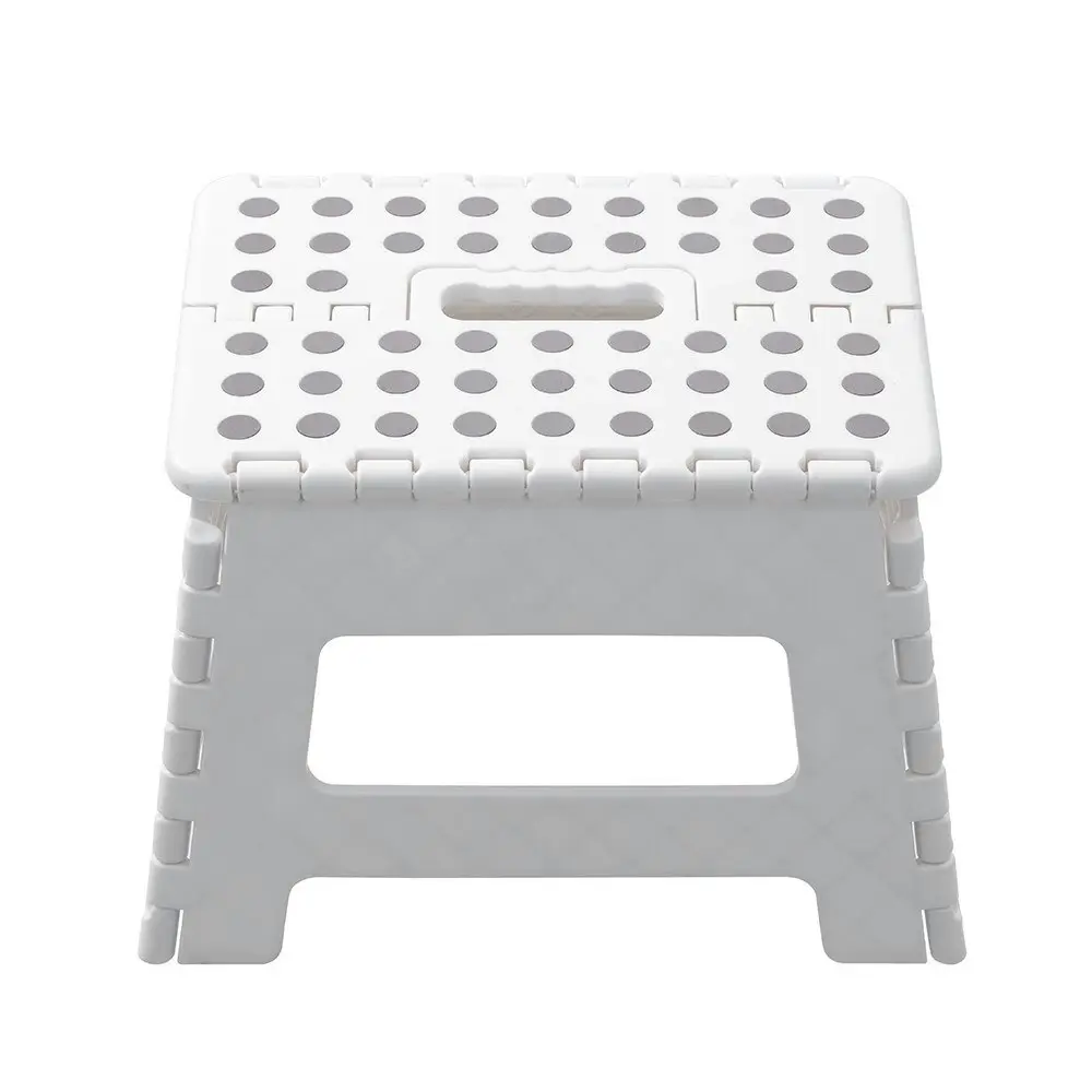 2x Boxsweden Foldaway 29x22cm Step Stool Chair Indoor/Outdoor Seat Small White