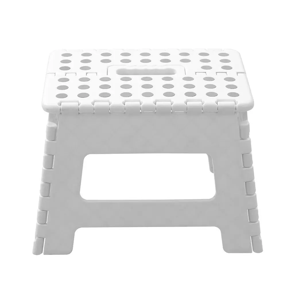 2x Boxsweden Foldaway 29x22cm Step Stool Chair Indoor/Outdoor Seat Small White