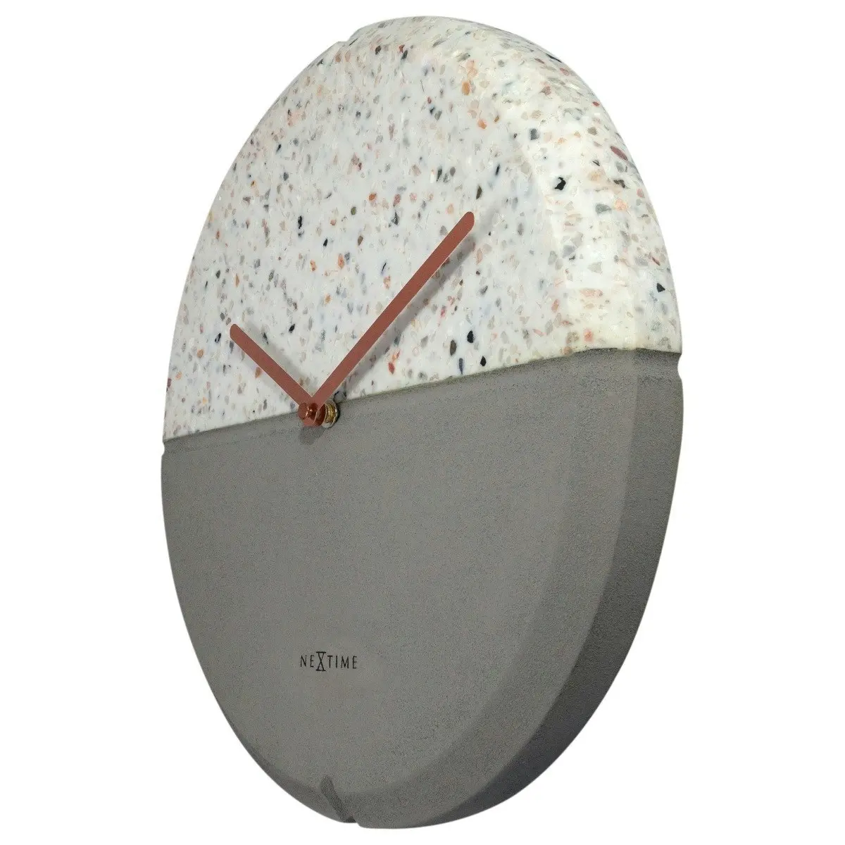 NeXtime Conrazzo 32cm Analogue Hanging Wall Clock Concrete Round Home Decor Grey