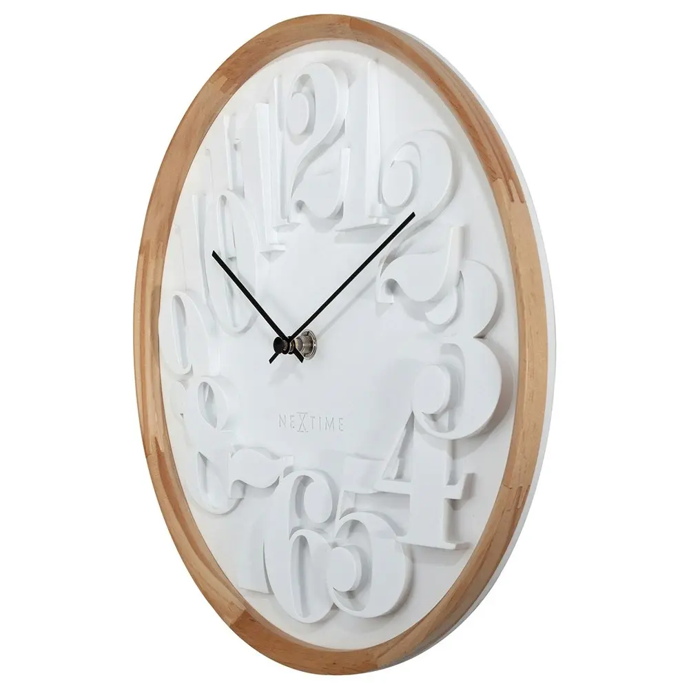 NeXtime Shunkan Japanese Design 28.5cm Wall Clock Hanging Analogue Round White