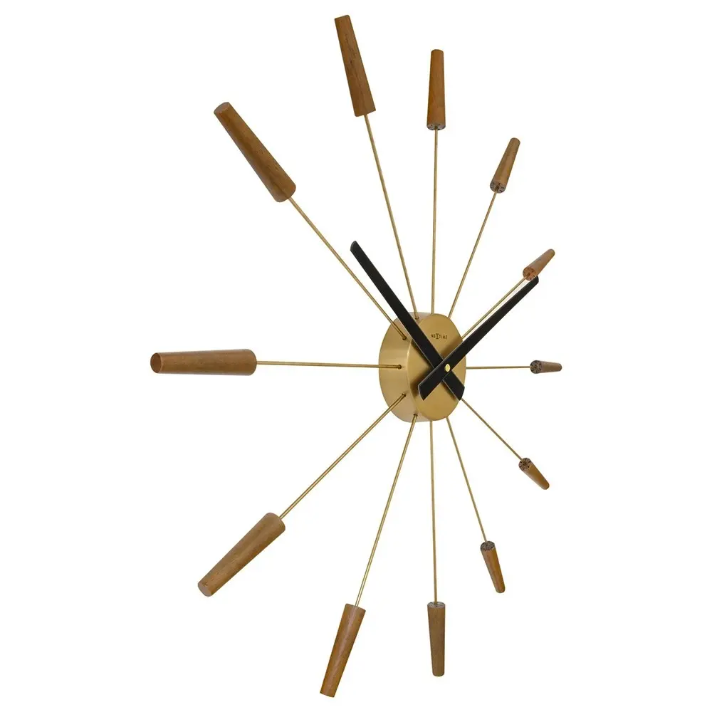 NeXtime Plug-Inn Wooden 58cm Analogue Hanging Wall Clock Home/Room Office Decor