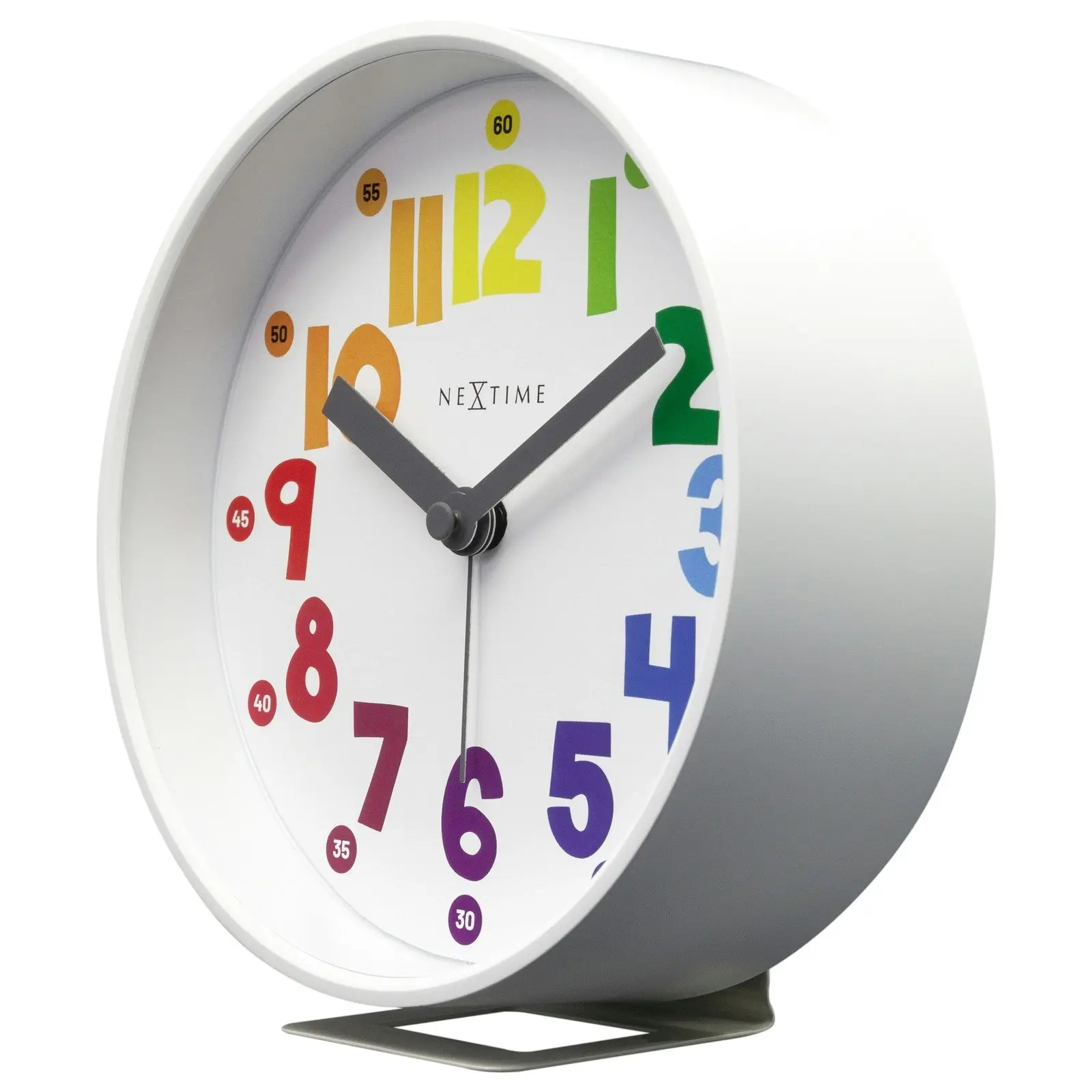 NeXtime Sophia Plastic 12.5x13cm Desk/Bedside Alarm Clock Analogue w/Night Light