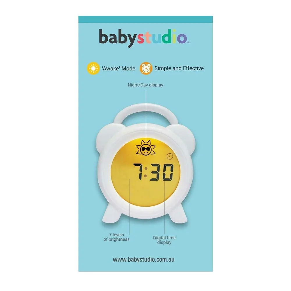 Babystudio Baby/Toddler Sleep Wake-up Trainer Timer Pattern & Night Light White