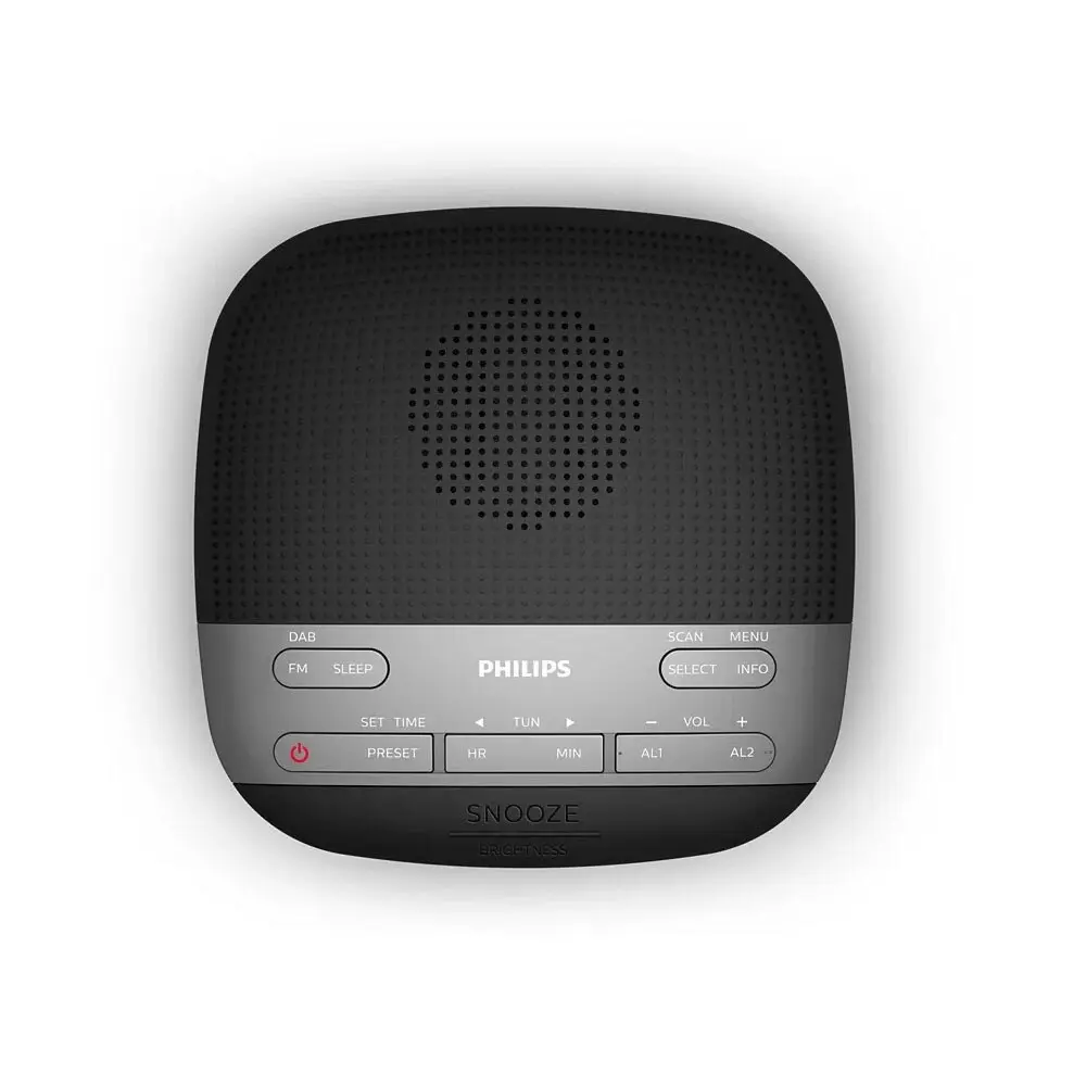 Philips 13cm Black LCD Digital DAB+/FM/DAB Clock Radio/Dual Alarm/Tuner/Timer