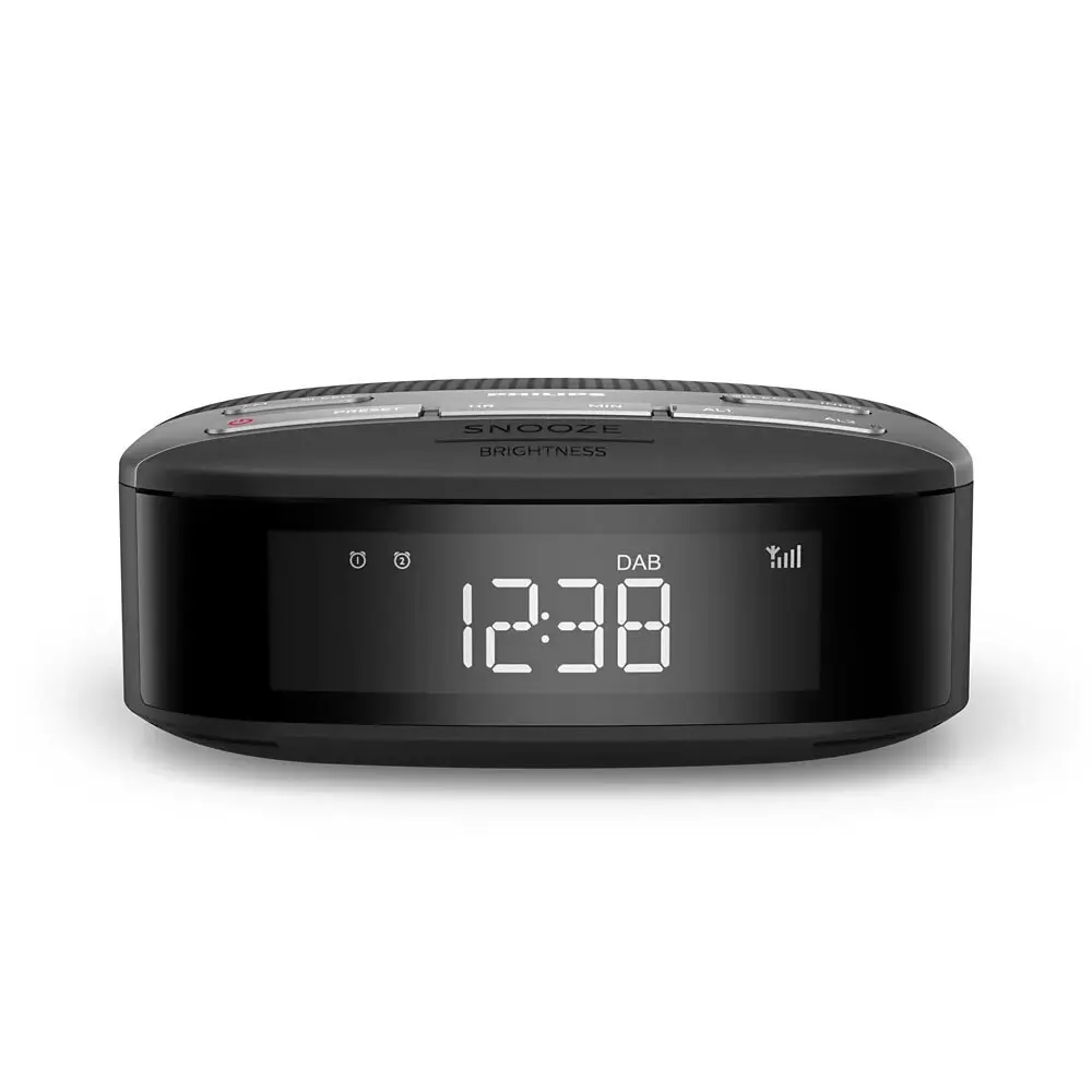 Philips 13cm Black LCD Digital DAB+/FM/DAB Clock Radio/Dual Alarm/Tuner/Timer