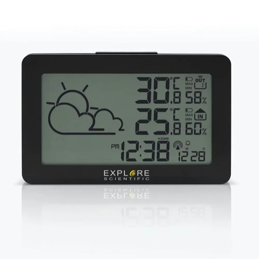 Explore Scientific 18.5cm Large Display Weather Station Temperature/Humidity