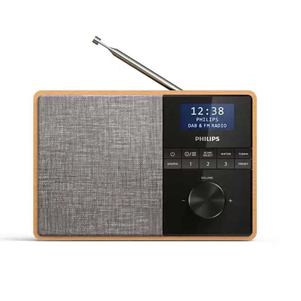 Philips Digital/DAB+/FM Portable Clock Radio Wireless Bluetooth Speaker w/ Timer