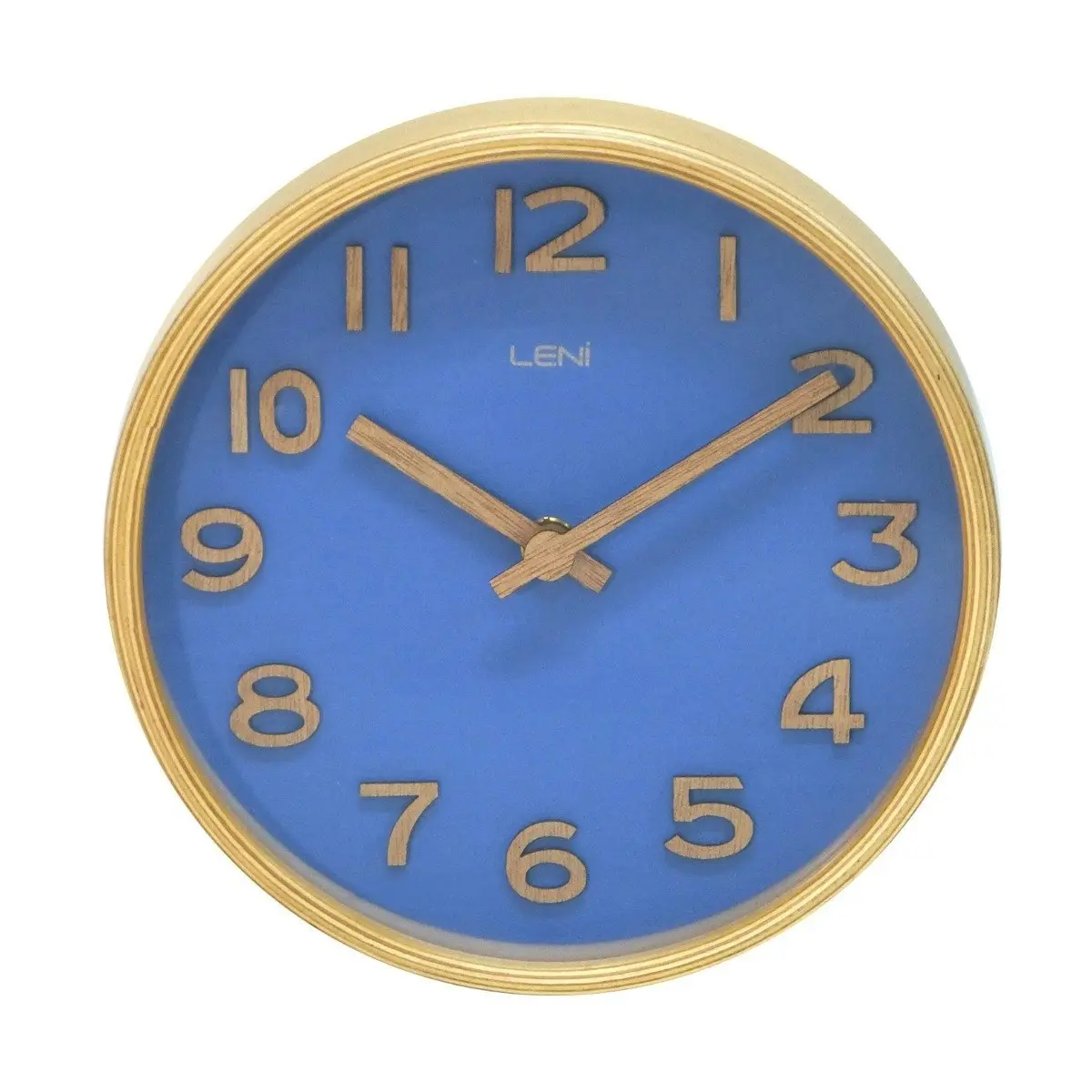 Leni Wooden 18cm Analogue Table/Desk Hanging Wall Clock Home/Office Decor Navy