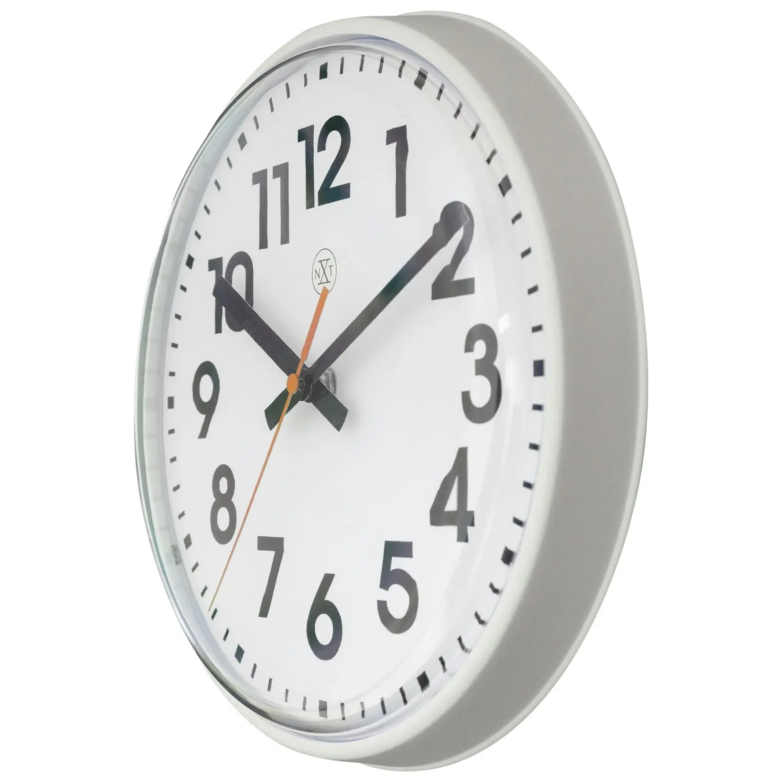 NeXtime Peter Plastic Analogue 26cm Wall Clock - White