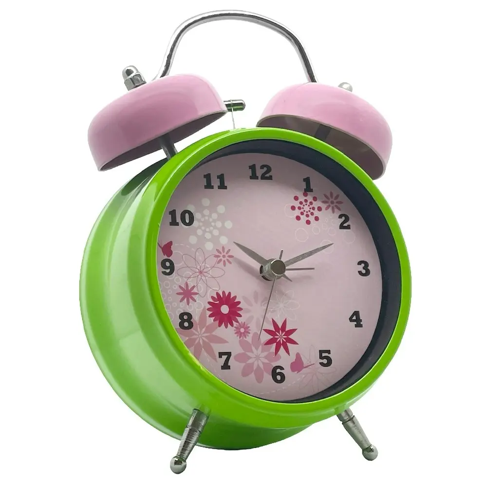 Tik Tok Tubell Kids/Childrens Analog Desk Standing Alarm Clock Time 12x20cm Pink