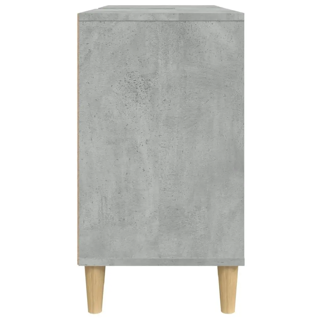 Sink Cabinet Concrete Grey 80x33x60 cm Engineered Wood 821288