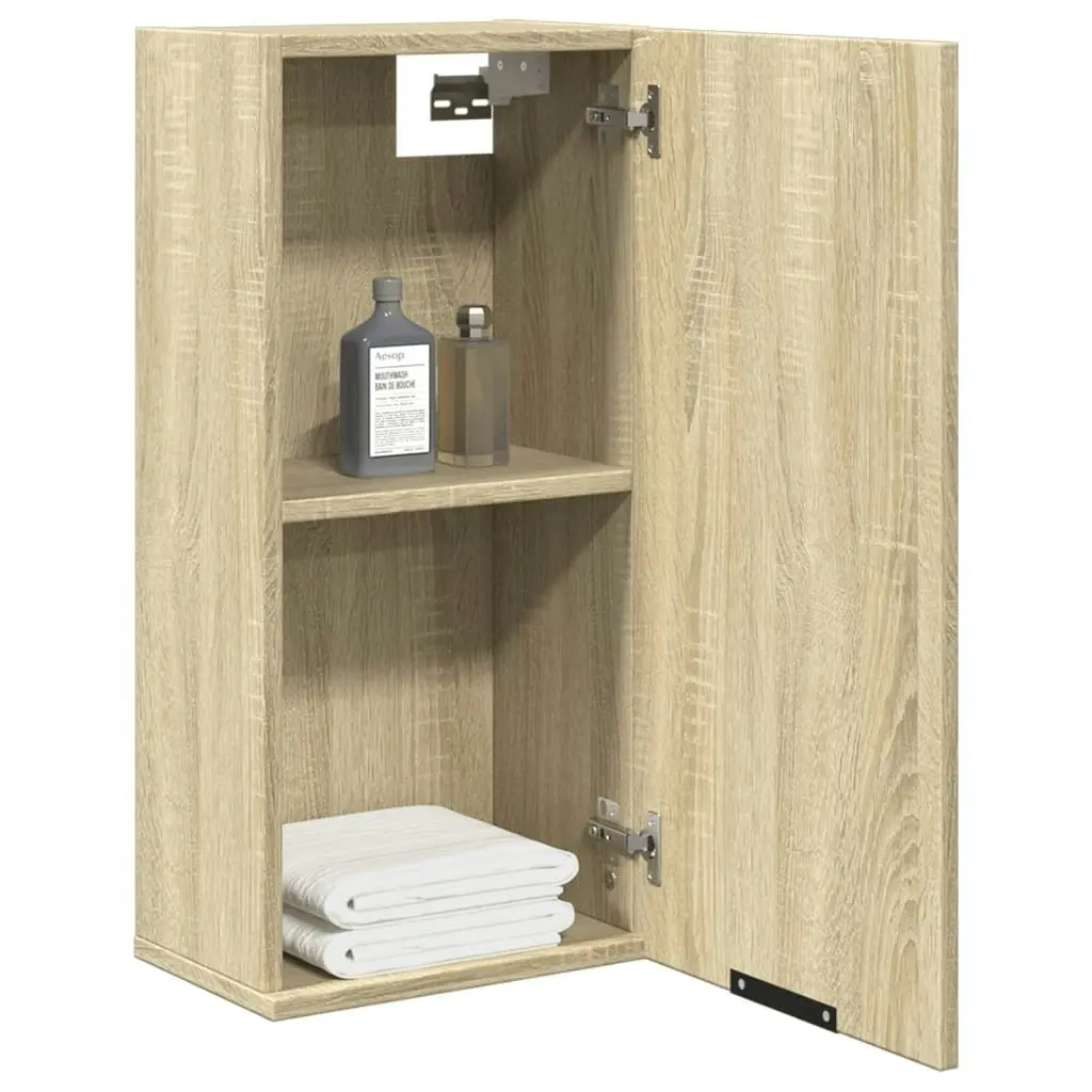 Wall-mounted Bathroom Cabinet Sonoma Oak 32x20x67 cm 849654