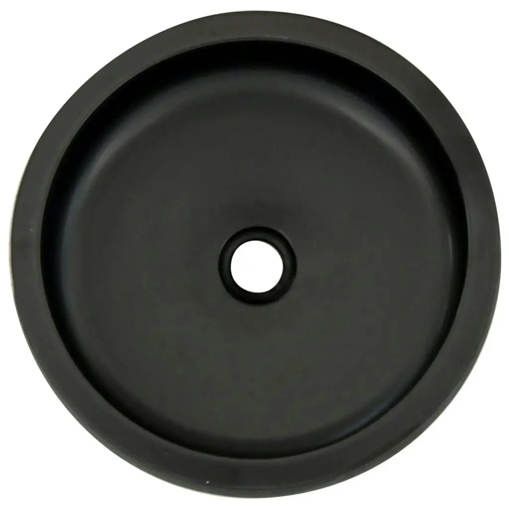 Countertop Basin Black and Brown Round Î¦41x14 cm Ceramic 155060