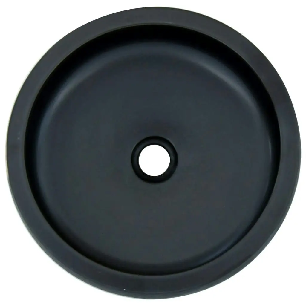 Countertop Basin Black and Blue Round Φ41x14 cm Ceramic 155065