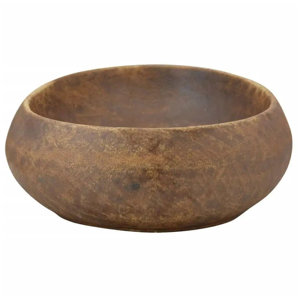 Countertop Basin Brown Oval 59x40x15 cm Ceramic 155084