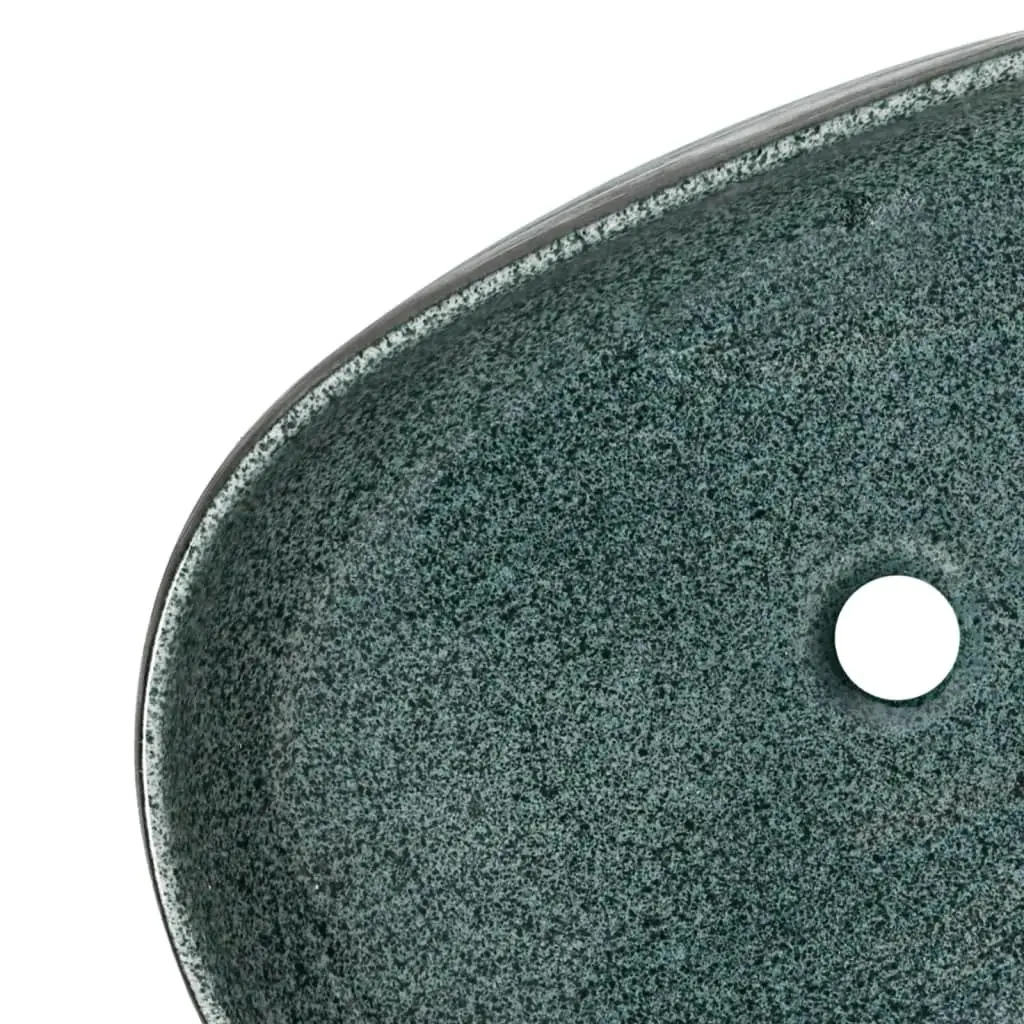 Countertop Basin Turquoise Oval 59x40x14 cm Ceramic 155101